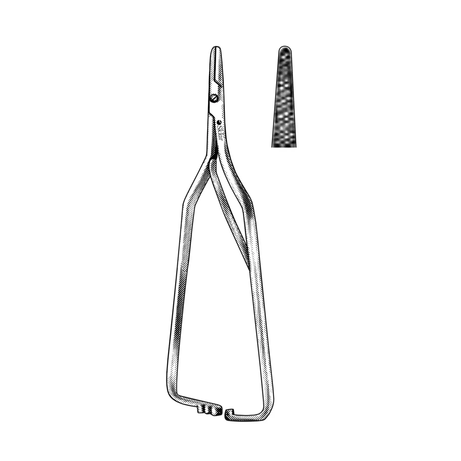 Sklar Arruga Needle Holder, Straight Serrated