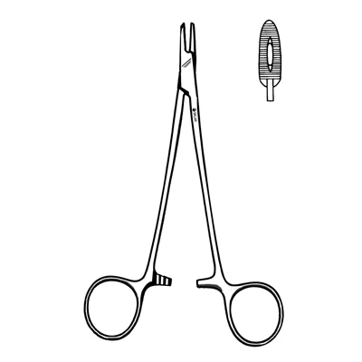 Sklar Adson Needle Holder, Fenestrated Jaw