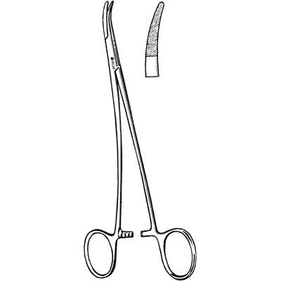 Sklar Stratte Needle Holder, Curved Serrated
