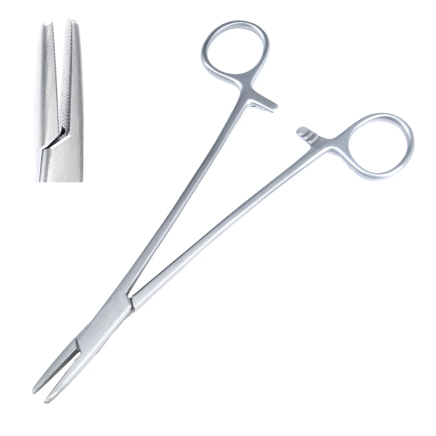 Surgi-OR Brown Needle Holder, Round Serrated