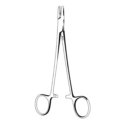 Sklar Metzenbaum Needle Holder, Fenestrated Jaws