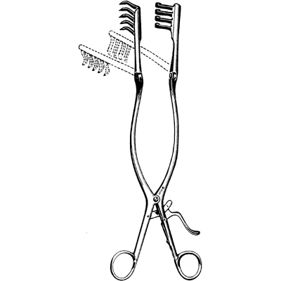 Sklar Beckman-Adson Retractor, Sharp, 12-1/2 Inch