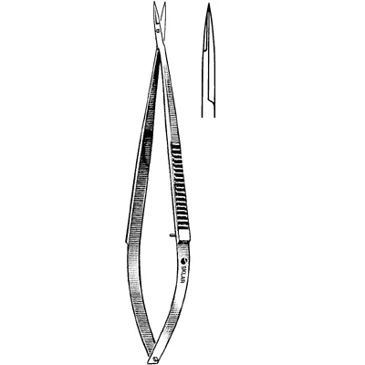 Sklar Iris Micro-Miniature Scissors, Extra Delicate 4 Inch