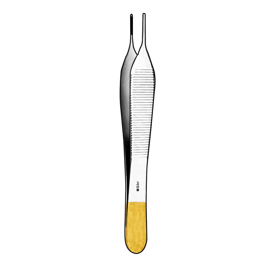 Sklar TC Adson Tissue Forceps, Tying Platform