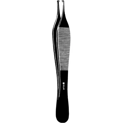 Sklar Black Adson Tissue Forceps, 1x2 Teeth