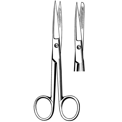 95-281 SurgiOR Operating Scissors Straight SharpBlunt | Sklar Corporation