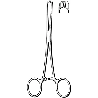 Surgi-OR Allis Tissue Forceps, Atraumatic, 6 Inch