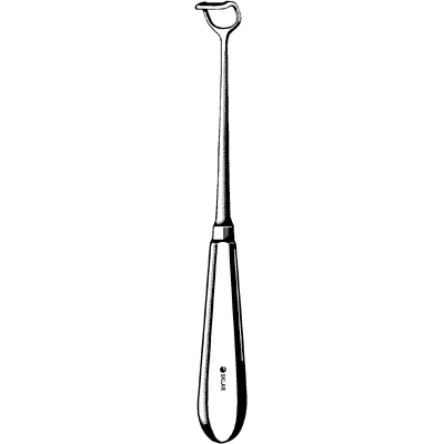 Sklar Beckmann Adenoid Curette, Curved, #2