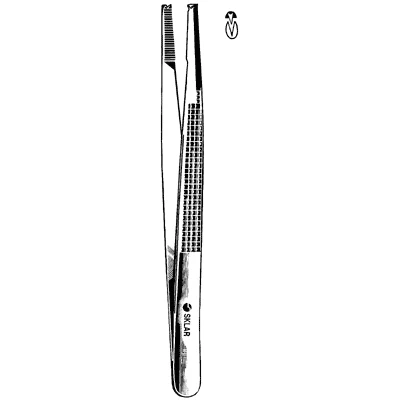 Sklar Bonney Forceps, Serrated 7 Inch