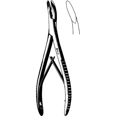 Sklar Bane Rongeur, Curved 3mm x 16mm