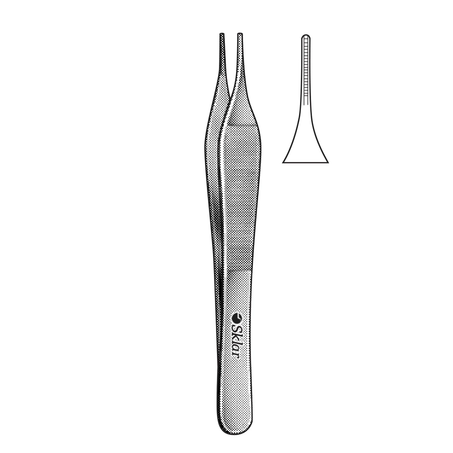 Sklar Adson Aural Forceps, Straight Serrated