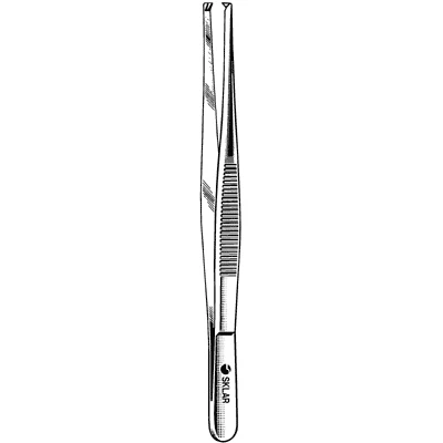 Sklarlite Tissue Forceps, Straight, 1x2 Teeth