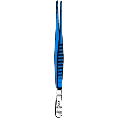 Sklar Blue Electrosurgical Dressing Forceps, Serrated