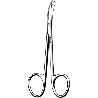 Sklarlite Shortbent Suture Scissors, 3-1/2 Inch