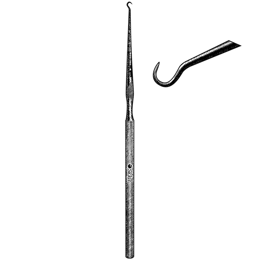 Sklar Barsky Skin Hook, Sharp Double and Single Prong