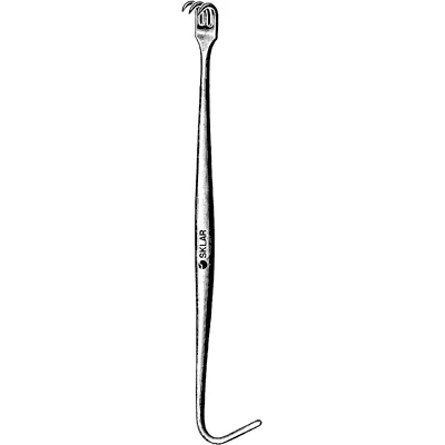 Sklar Hupp Tracheal Retractor, Double End Prong and Hook