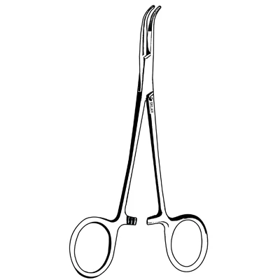 Sklar Baby Mixter Forceps, Curved Partial Serration