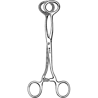 Sklar Collin Tongue Seizing Forceps, 6-1/2in