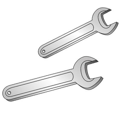 Sklar Wrenches for Oscillating Saw, Set of Two