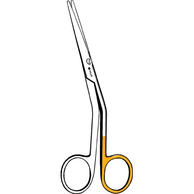 Sklarcut Cottle Dorsal Scissors, Angled on Flat