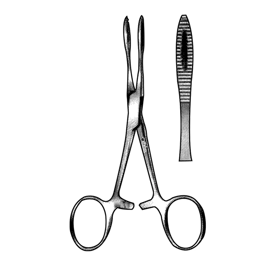 Sklar Kroenlein Hemostatic Forceps, Straight Serrated 5 Inch