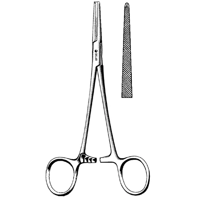 Sklar Lovelace Hemostatic Forceps, 1x2 Teeth