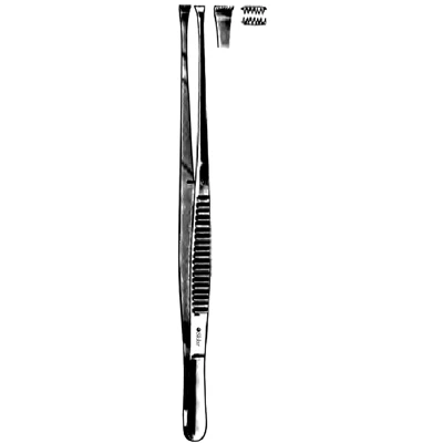 Sklar Nelson Forceps, Straight, 7x8 Teeth