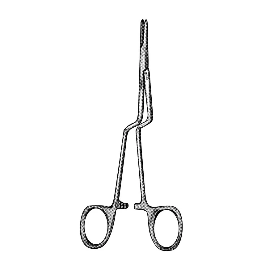 Sklar Jacobson Bayonet Needle Holder, Straight Serrated 7 Inch