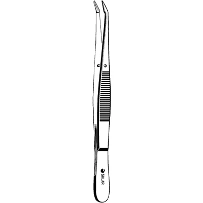 Sklar Healy Suture Removing Forceps, Angled Serrated