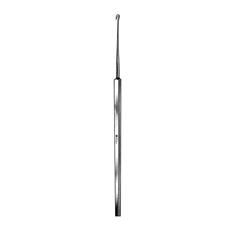 Sklar Hessberg Ligature Needle, Curved Hook, 6 Inch