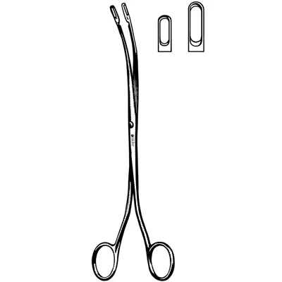 Sklar Desjardins Gallstone Forceps, Curved 9"