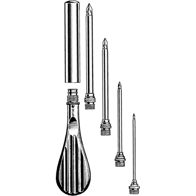 Sklar Trocars Nested in Flat Handle