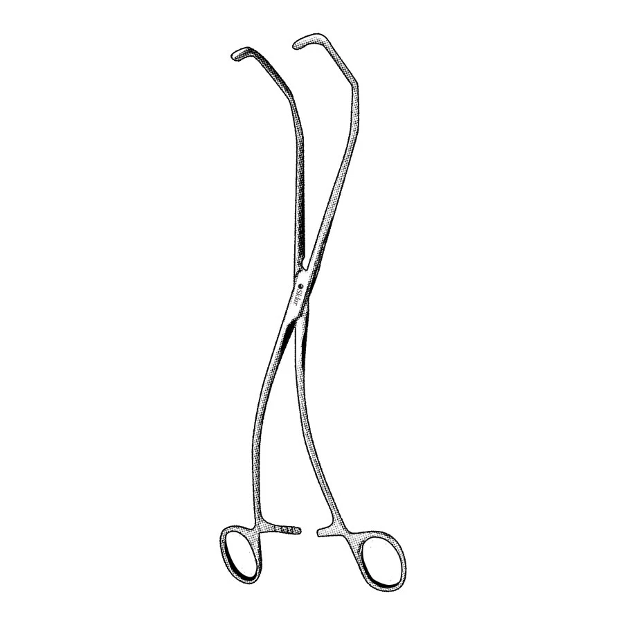 Sklar Kersting Anastomosis Forceps, S-Curved 12 Inch
