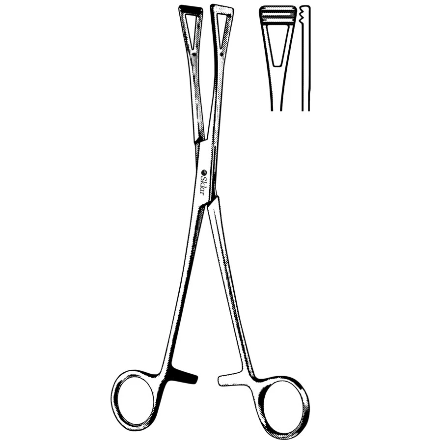 Sklar Scheibe Organ Seizing Forceps, 7 Inch