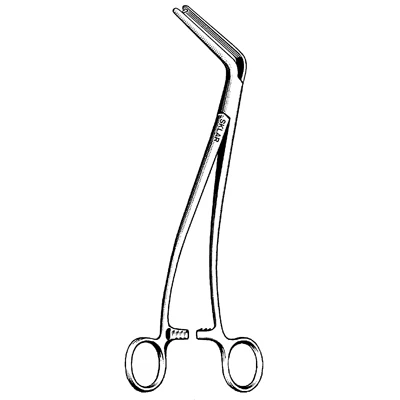 Sklar Foss Intestinal Forceps, Angular 11-1/2 Inch
