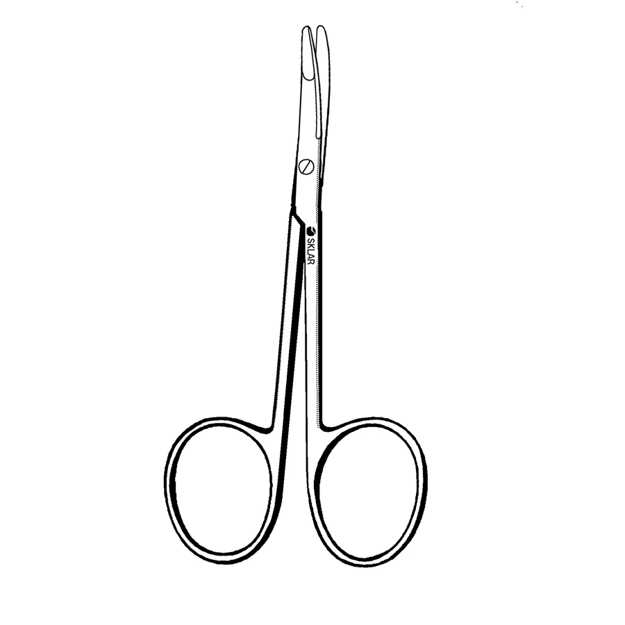 Sklar Blepharoplasty Scissors, Curved Serrated