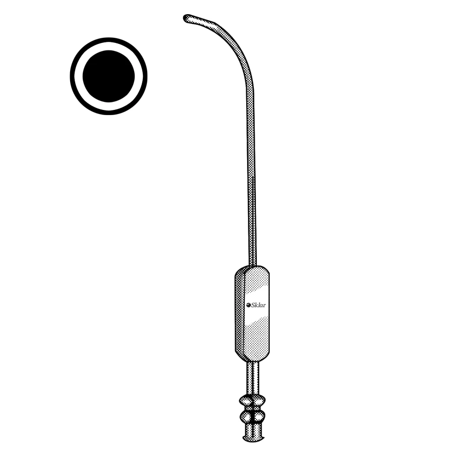 Sklar Antrum Cannula, Malleable, Curved Tip
