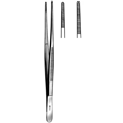 Sklar Brophy Dressing Forceps, Serrated Straight