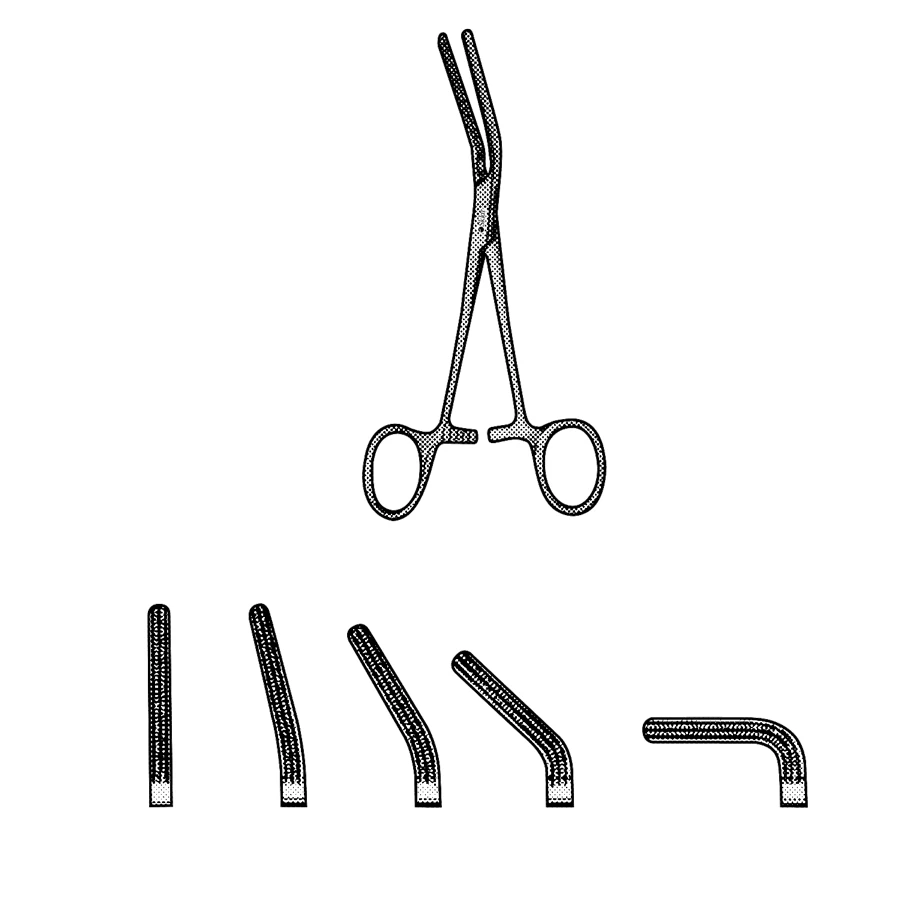 Sklar Dardik Atraumatic Forceps, Angled 15 Degrees