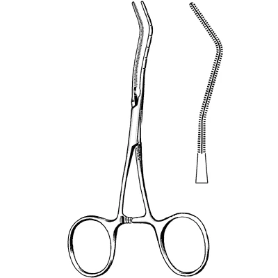 Sklar Cooley Neonatal Vascular Clamp, 5in