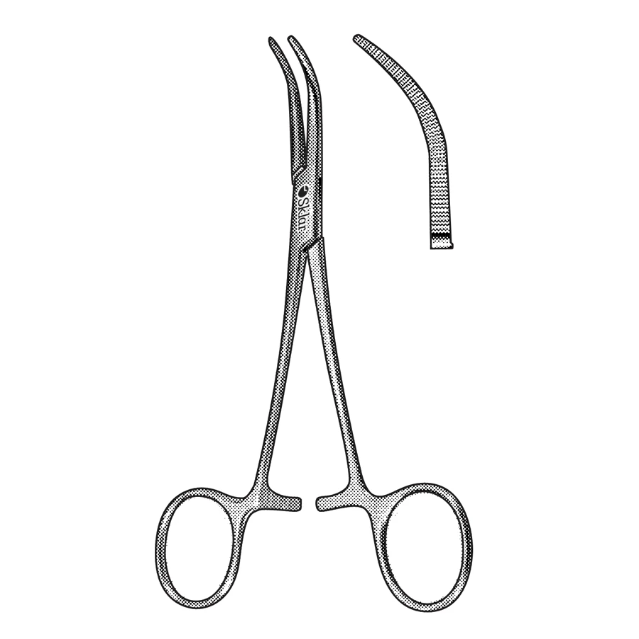 Sklar Baby-Overholt Hemostatic Forceps, Curved