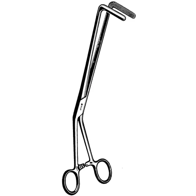 Sklar Harrington Forceps, Right Angled, 18 Inch