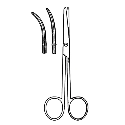 Sklar Enucleation Scissors, 5 Inch Medium Curve