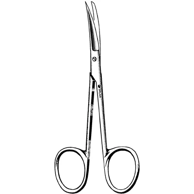 Sklar Knapp Iris Scissors, Straight Sharp/Blunt 4 Inch