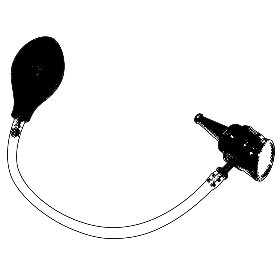 Sklar Bruenings Suction Head, With Magnification