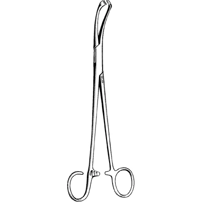 Sklar Colver Coakley Tonsil Seizing Forceps, Curved