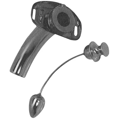 Sklar Jackson Improved Laryngectomy Tube, Stainless Steel