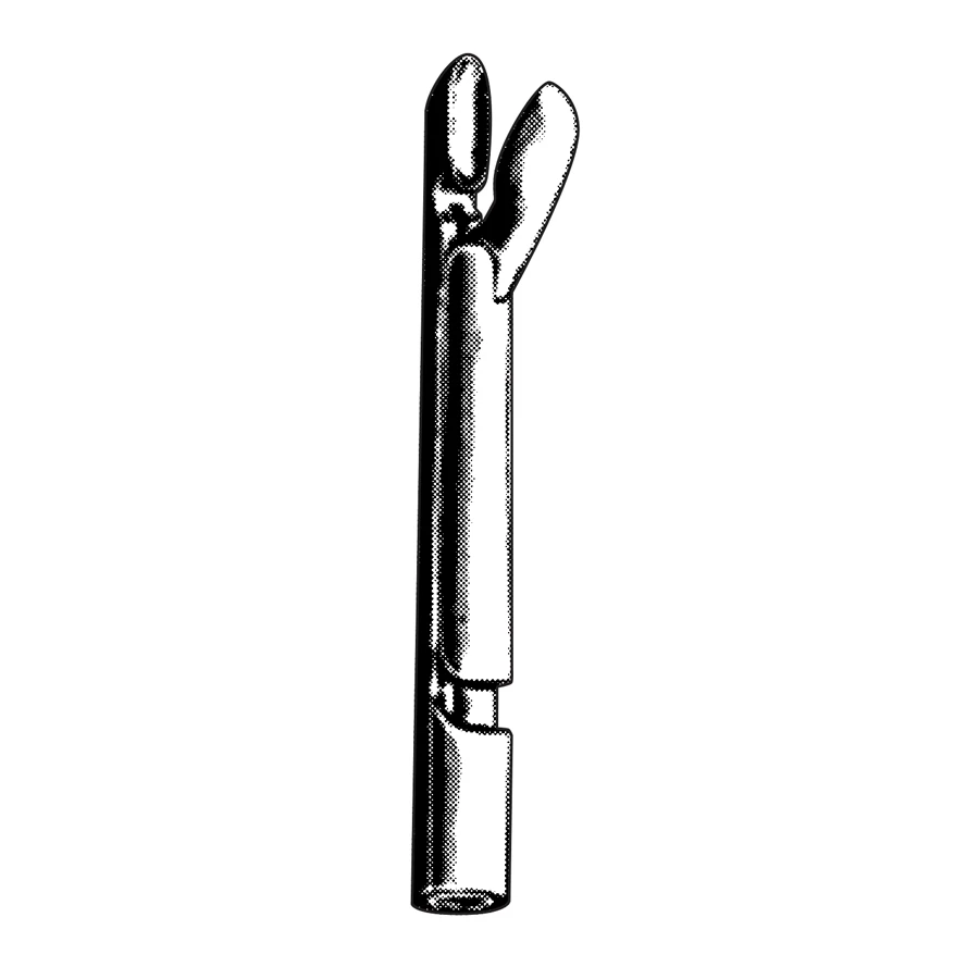 Sklar Lange Forceps Tip, Smooth Short for Huber Handle