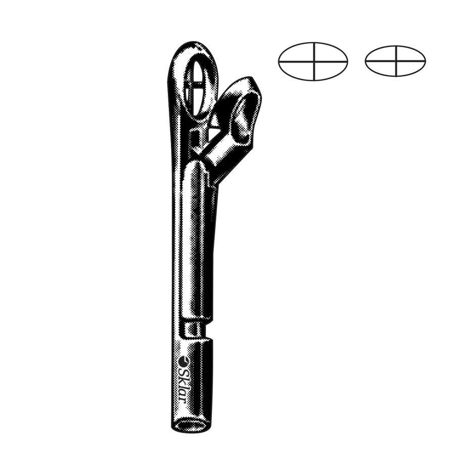 Sklar Krause Forceps Tip, Oval Punch for Huber Handle