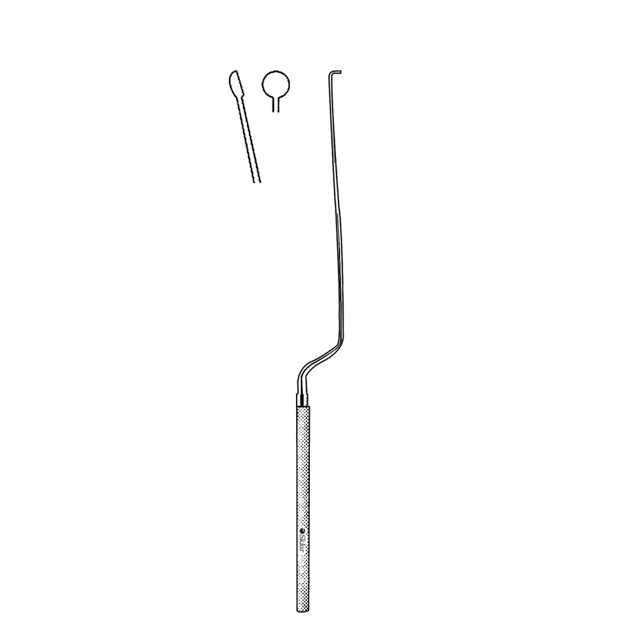 Sklar Landolt Spoon Curette, Malleable 10-1/4 Inch